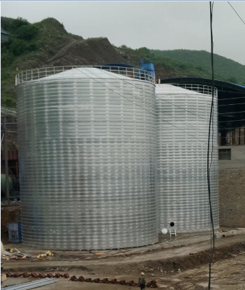 屯昌粮食钢板仓的安装全过程不用热焊接